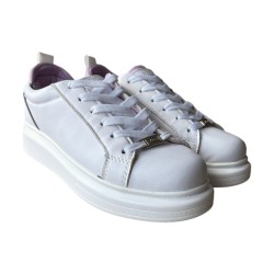 Love to Love Gai Mattiolo LTL 1 Sneakers Donna in Pelle Bianca Lilla 2