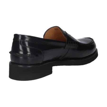 EXTON 2102 Abrasivato Mocassini Uomo In Pelle Nero