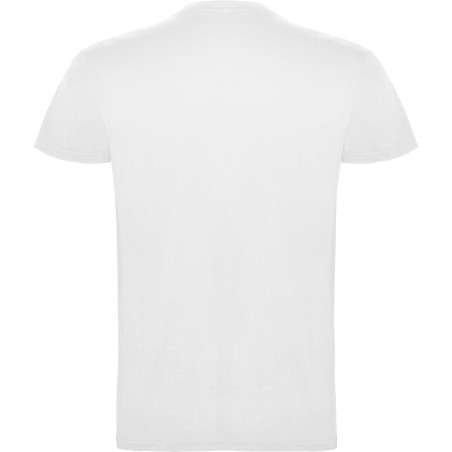 Roly BEAGLE T-Shirt Basic Tinta Unita in Cotone Organico Bianco