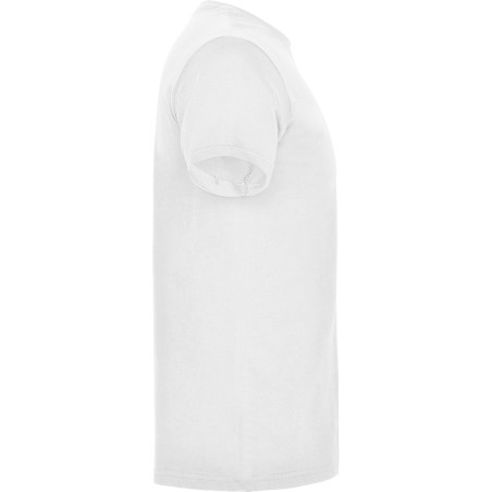 Roly BEAGLE T-Shirt Basic Tinta Unita in Cotone Organico Bianco