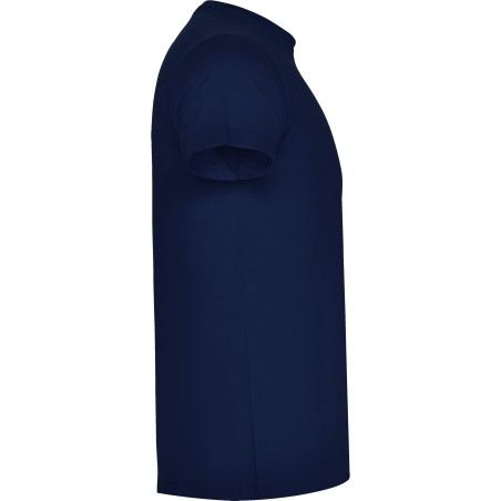 Roly ATOMIC T-Shirt Basic Tinta Unita in Cotone Blu Marino
