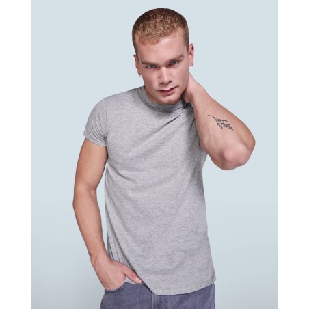 Roly ATOMIC T-Shirt Basic Tinta Unita in Cotone Nero