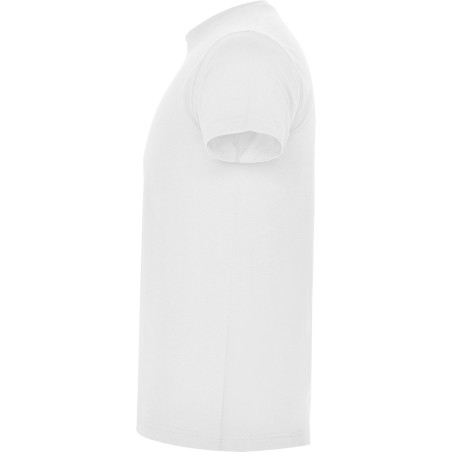 Roly ATOMIC T-Shirt Basic Tinta Unita in Cotone Bianco