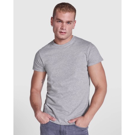 Roly ATOMIC T-Shirt Basic Tinta Unita in Cotone Bianco