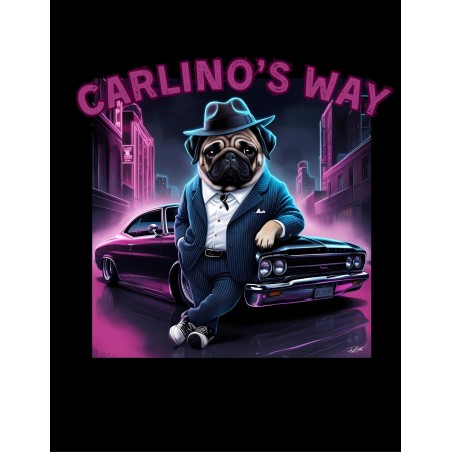 MOODLess MLCRLWBLK T-Shirt in Cotone Nero Carlino’s Way