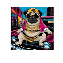 MOODLess MLCRLWW T-Shirt in Cotone Bianco Carlino’s Gangsta 2