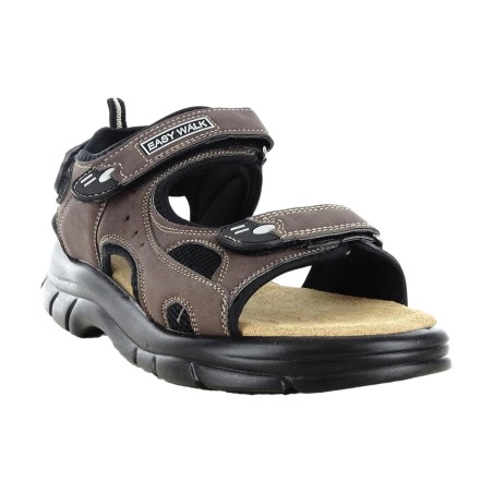 EASY WOLK 66A Scarpe Uomo Sandali Made in Italy Comfort Marrone
