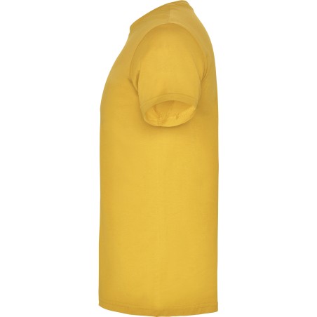 Roly BEAGLE T-Shirt Basic Tinta Unita in Cotone Organico Ocra