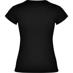Roly JAMAICA T-Shirt Donna Basic Tinta Unita in Cotone Nero 2