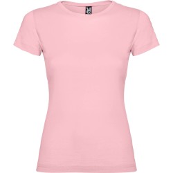 Roly JAMAICA T-Shirt Donna Basic Tinta Unita in Cotone ROSA