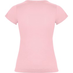 Roly JAMAICA T-Shirt Donna Basic Tinta Unita in Cotone ROSA 2