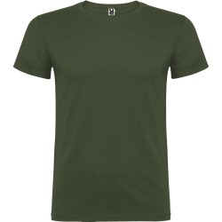 Roly BEAGLE T-Shirt Basic Tinta Unita in Cotone Organico Verde Aventura