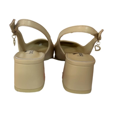 Braccialini Tua BA58 Sandali Donna Con Tacco Medio Beige