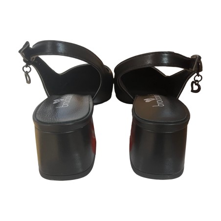 Braccialini Tua BA58 Sandali Donna Con Tacco Medio Black