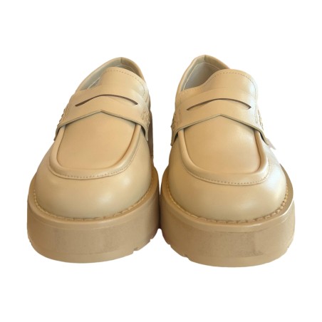 Braccialini Tua BA90 Mocassini Donna Platform Beige