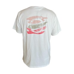  Trussardi TRU25 MTS03 Brusch T-SHIRT Con Logo e Stampa sul Retro White 2