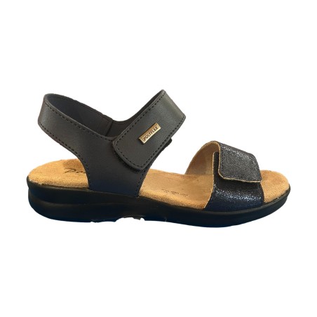 POLYFLEX 8006.17 Sandalo Donna Made in Italy Plantare Soft Blu