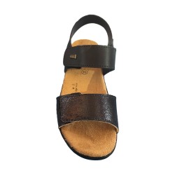 POLYFLEX 8006.17 Sandalo Donna Made in Italy Plantare Soft Blu 2