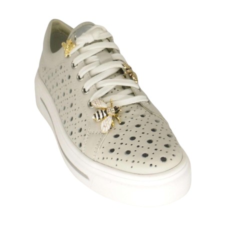 Pregunta 2410001 001 Sneakers Donna Stringate Beige