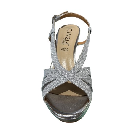 Cinzia Soft CN2024 002 Sandali Donna Con Tacco Alto Silver