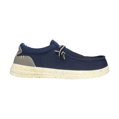 PRGMAN 241U005 002 Mocassino Uomo Con Lacci Elastici Navy