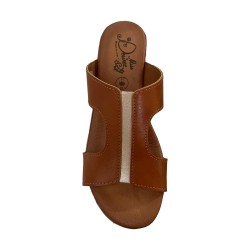 Miss Desiree SUL/5133 Sandalo Donna Con Zeppa Cuoio/Platino 2