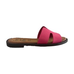 Miss Desiree 1055/301 Ciabattine Flat Made in Italy Fuxia