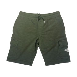 URBAN RING UR812074 Bermuda Uomo Con Tasconi Verde Militare