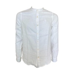 Urban Ring UR813002 Camicia M/L 100% Lino Coreana Bianco