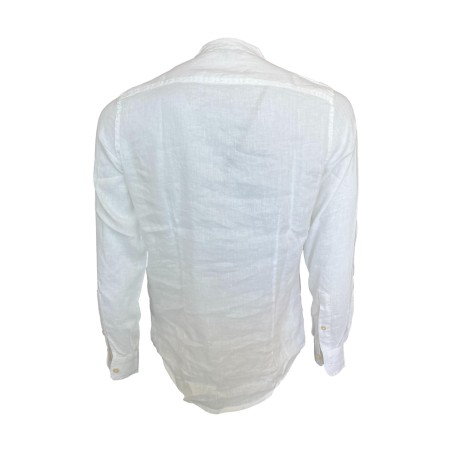 Urban Ring UR813002 Camicia M/L 100% Lino Coreana Bianco