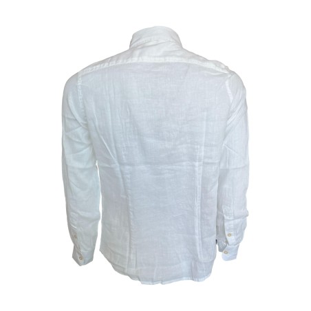 Urban Ring UR813001 Camicia M/L Uomo 100% Lino Bianco