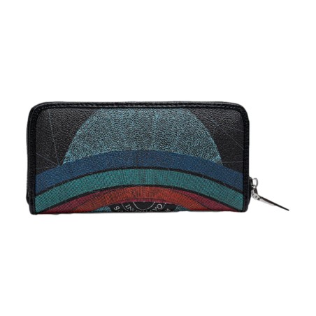 Gattinoni Planetarium BIGPL6454 WPQK01 L Zip Wallet Classic Black Print