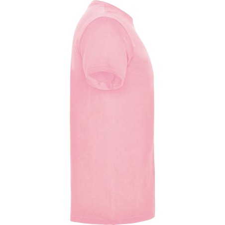 Roly BEAGLE T-Shirt Basic Tinta Unita in Cotone Organico Rosa