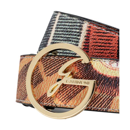 Gattinoni Planetarium WIGPL1053 Belt Cintura Donna 3.5 cm Classic Black 