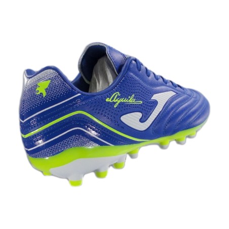 JOMA AGUILA 2504 Artificial Grass Scarpe Da Calcio Uomo Royal Blue Yellow Fluo
