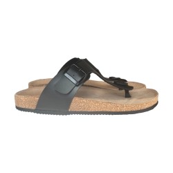 EASY WOLK 335A2177 Scarpe Uomo Ciabatta Infradito Regolabile Made in Italy Comfort Nero