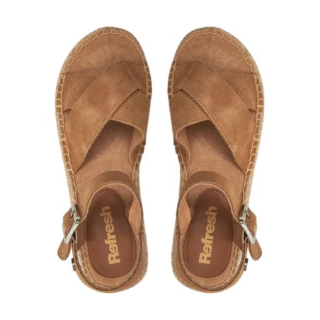 Refresh 170794 Sandali Donna Platform Camel 