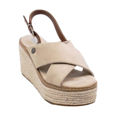 Refresh 172579 Sandali Donna con Zeppa Donna Beige