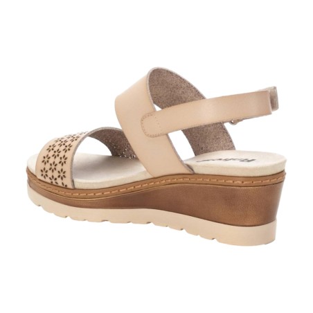 Refresh 172681 Sandali Donna Zeppa Beige