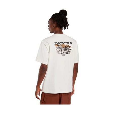 Dickies LANDASCAPE SS TEE T-Shirt Uomo Con Stampa Su Retro Egret