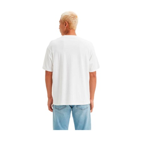 LEVI'S 000RY-0003 T-shirt Uomo Vintage Con Grafica Batwing Bianco
