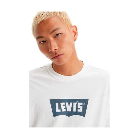 LEVI'S 000RY-0003 T-shirt Uomo Vintage Con Grafica Batwing Bianco
