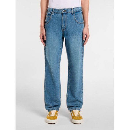 Dickies DK0A4XECK211 GARYVILLE DENIM Jeans Uomo Regular Affusolati Blu Lavato