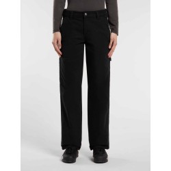 Dickies DK0A886TBLK1 CANVAS CARPENTER Pantaloni Donna Black