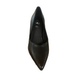 Gold & Gold GD25 Scarpe Donna Décolleté con Scollo a V Tacco Medio Black 2