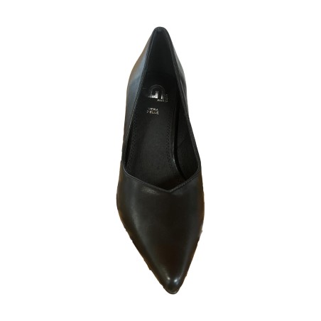 Gold & Gold GD25 Scarpe Donna Décolleté con Scollo a V Tacco Medio Black