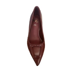 Gold & Gold GP848 Scarpe Donna Décolleté Tacco Medio Bordeaux 2