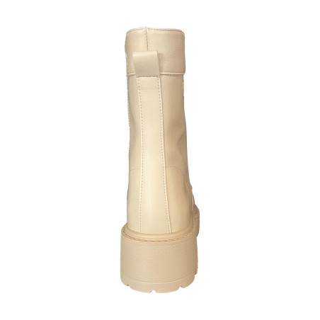 Paciotti 4US 120 Anfibi Donna Stringati Con Zip Laterale Beige