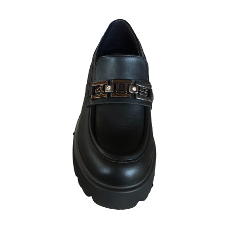 Paciotti 4US 113 Mocassini Donna Con Accessorio Nero