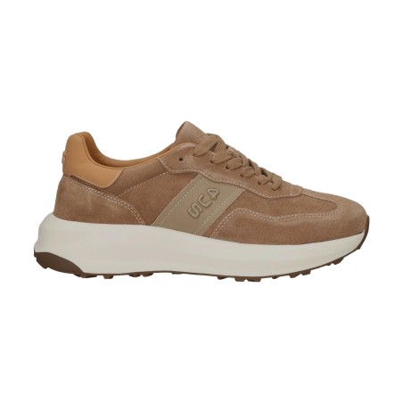 Paciotti 4 US RIS 001 Sneaker Uomo in Camoscio Stringate Camel